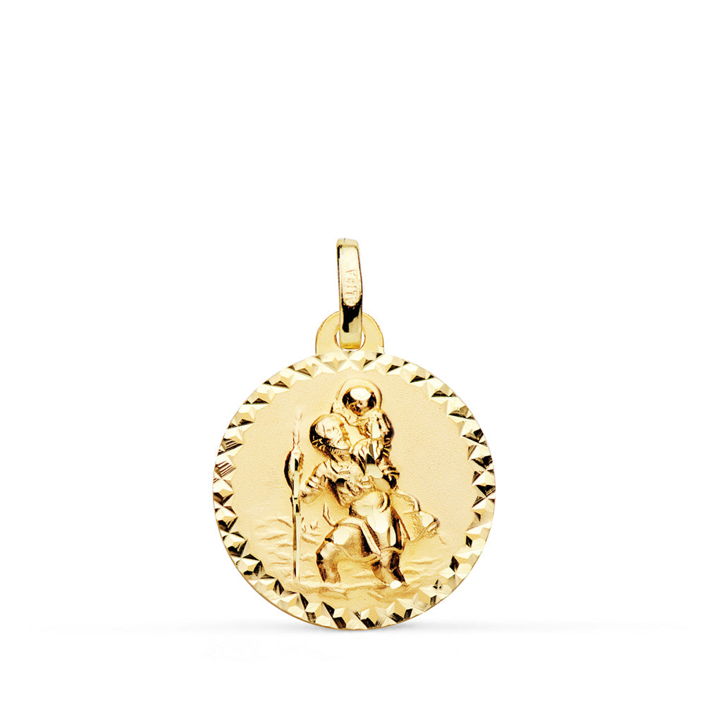 9K Saint Christopher Medal 16 mm 140GRS