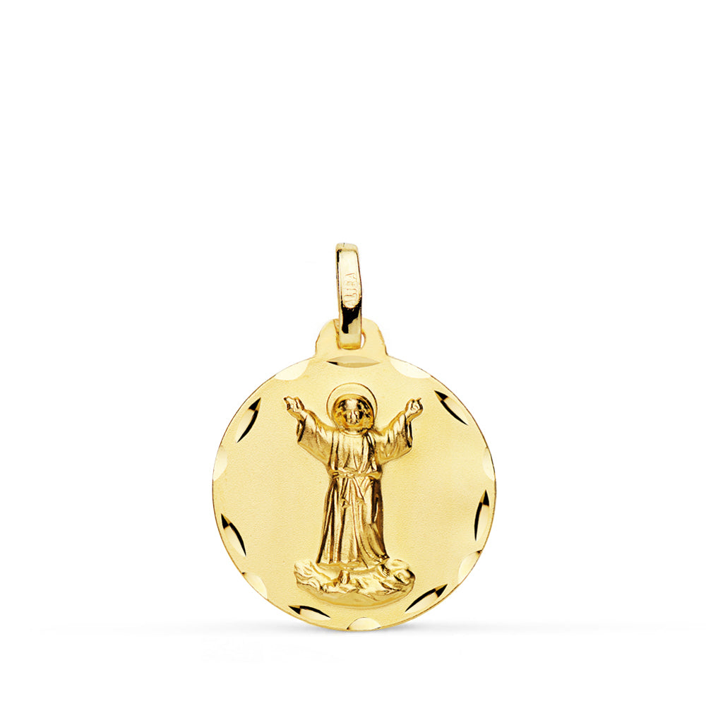 Divine Child Diamond Medal 18K gul guld 18 mm