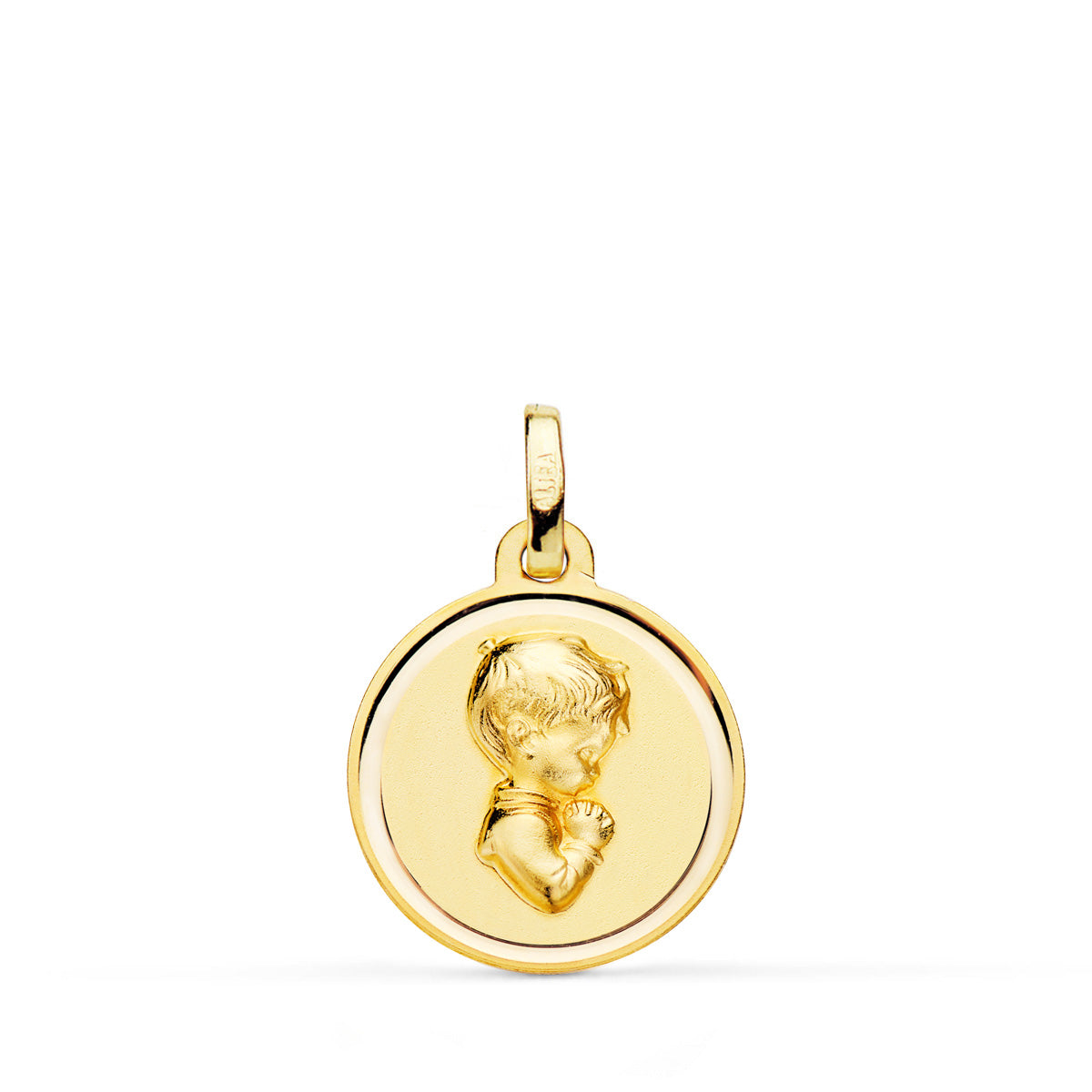 18K Médaille Garçon Communion 16 mm