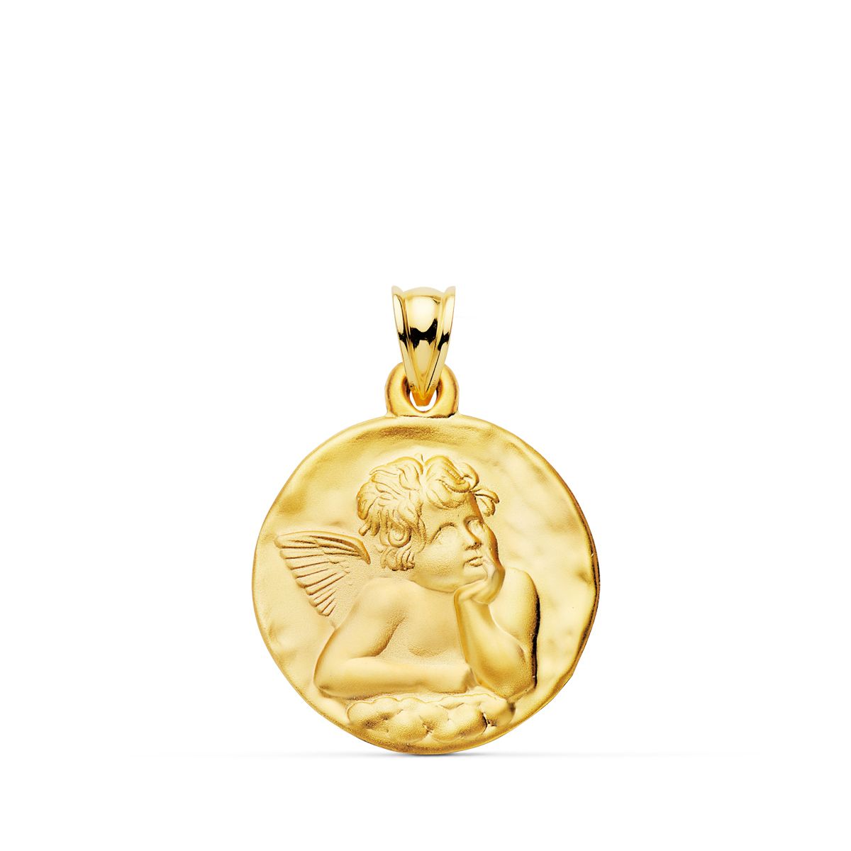 18K Médaille Ronde Ange 24 mm