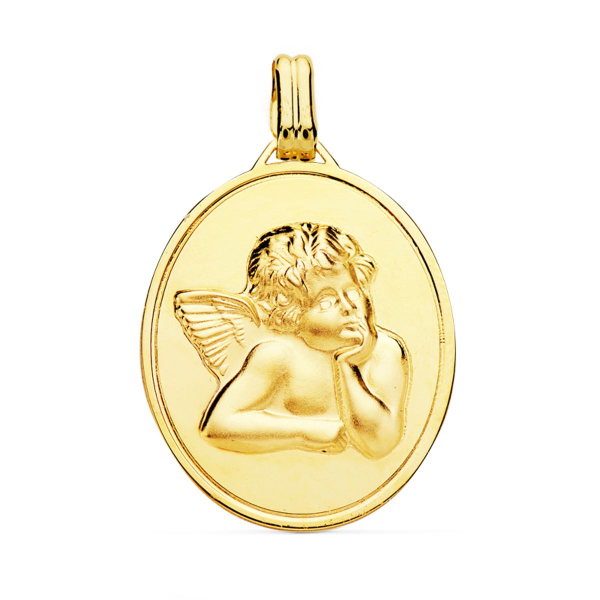 18K Pendentif Angelot 24X18 mm