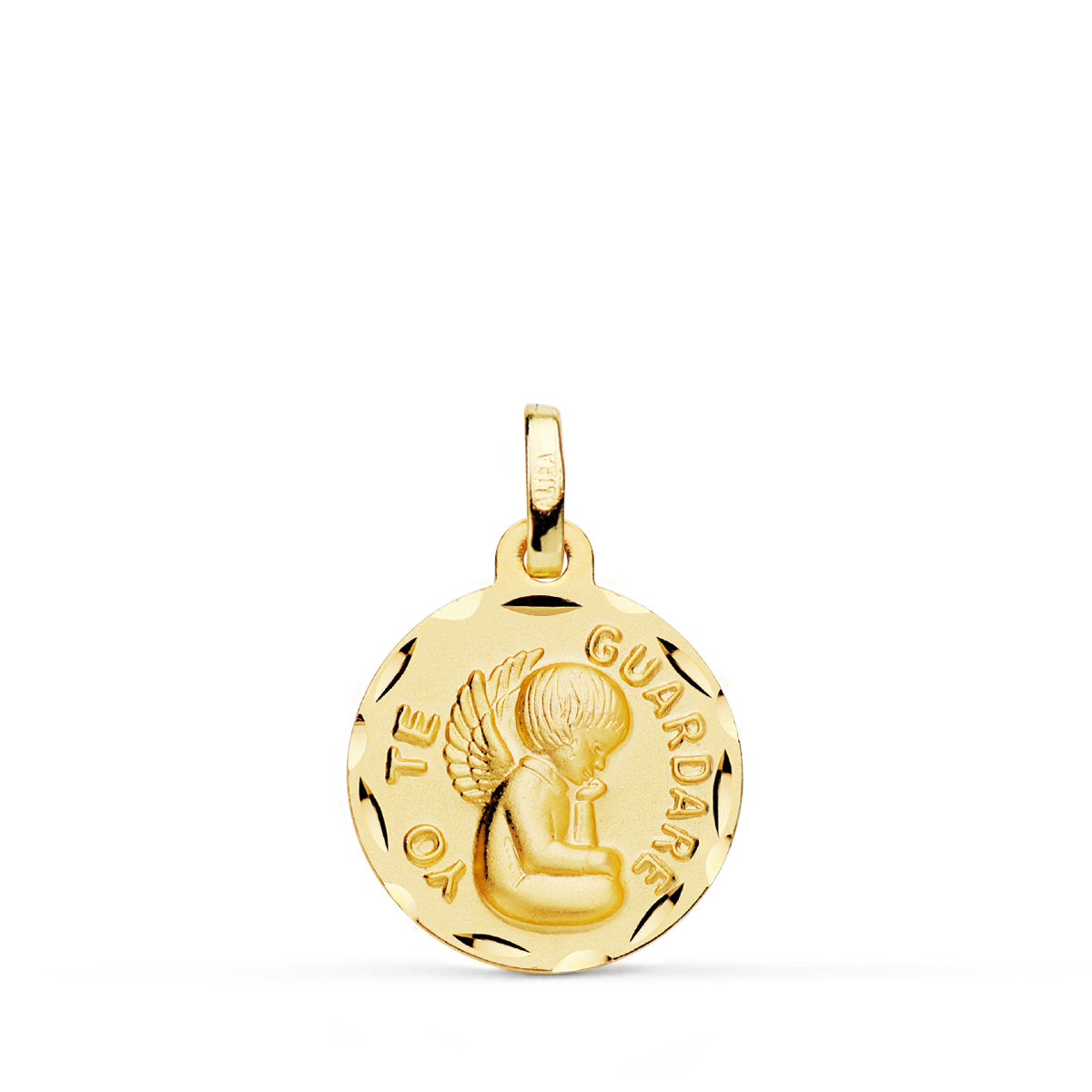 Médaille Dange DIAMANTÉE18K "je Te Garder" 16 mm