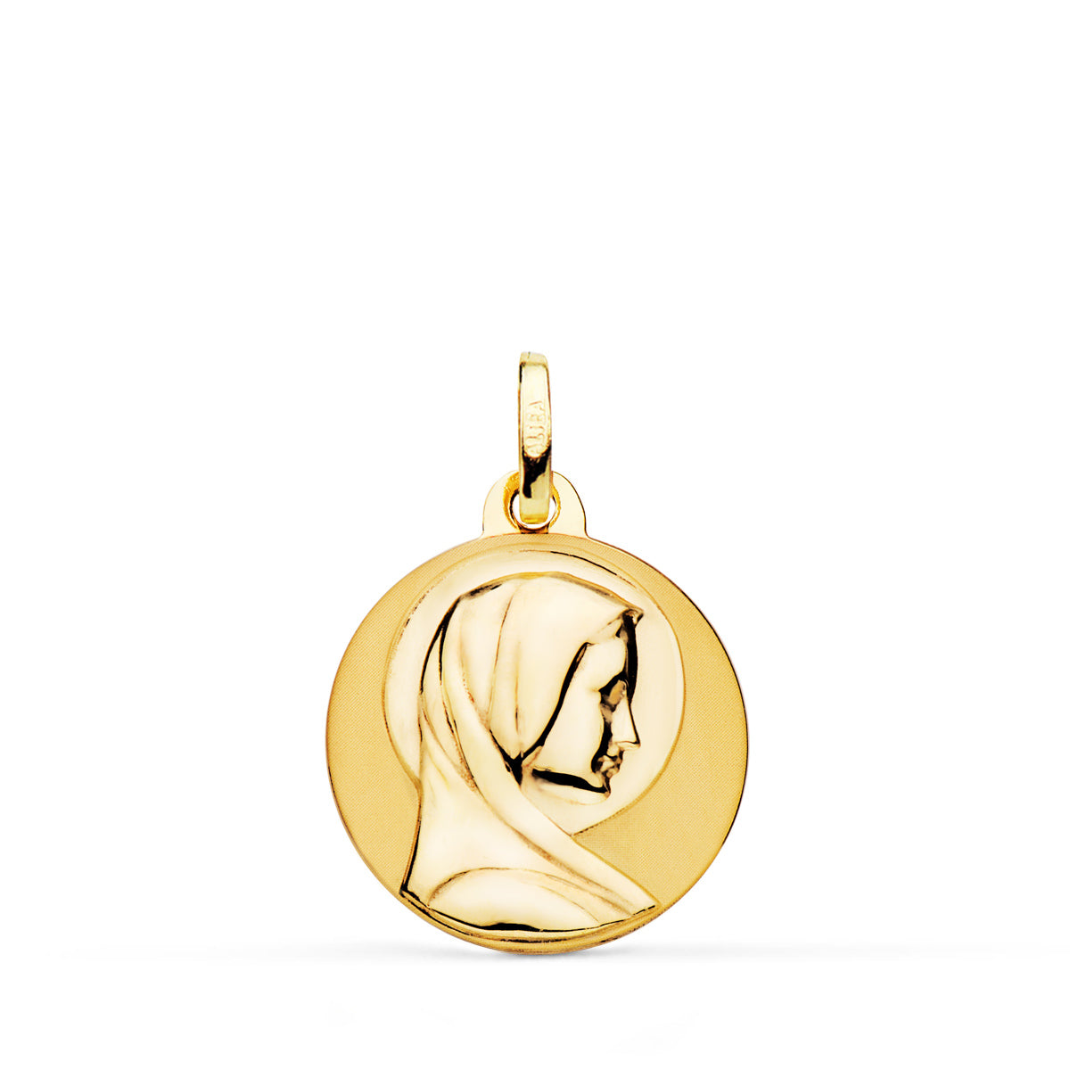 18K Médaille Vierge Bienveillante 18 mm