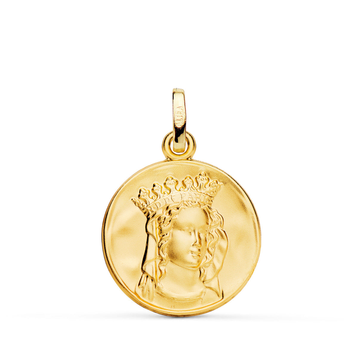 18K Médaille Notre Dame Paris en Or Jaune 20 mm