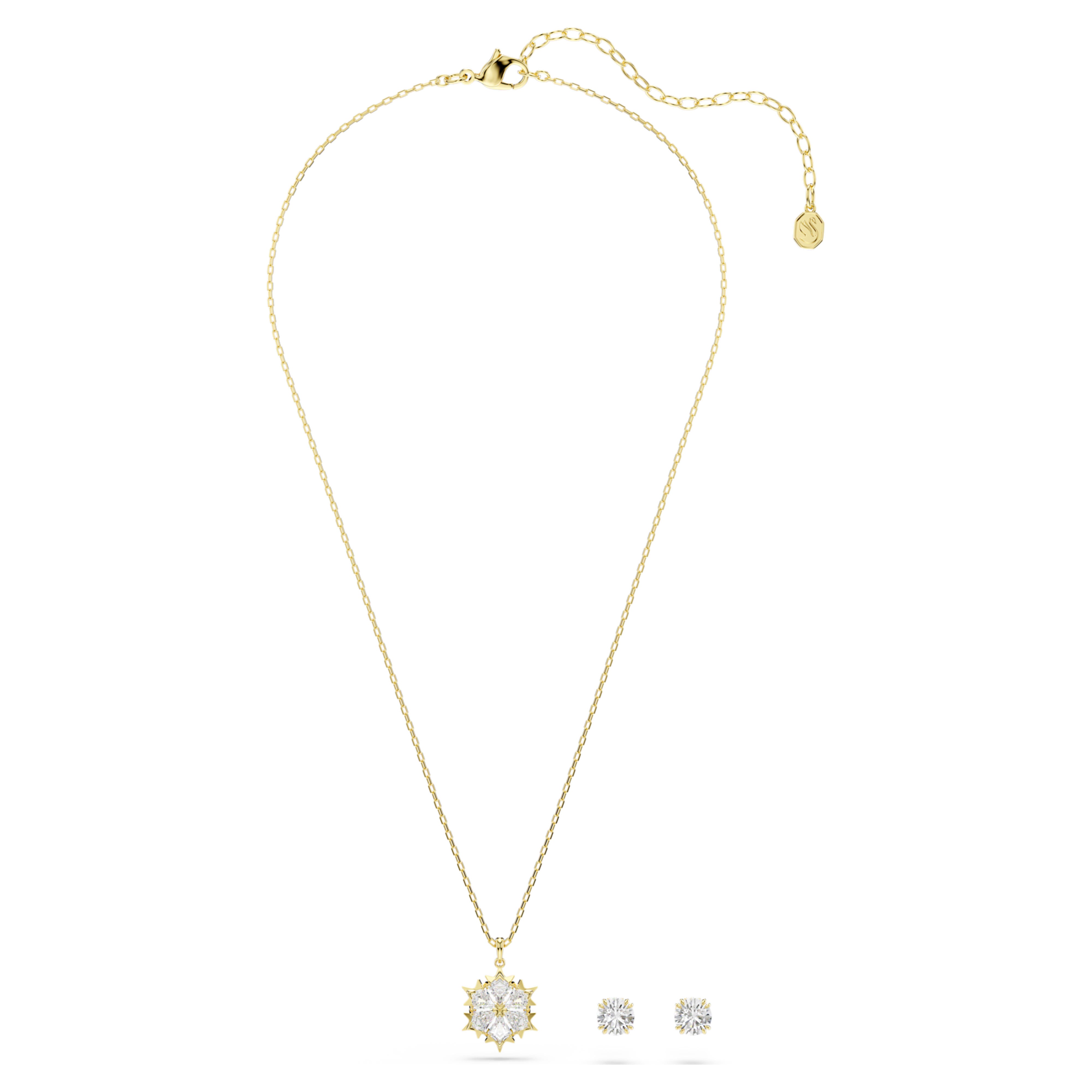 Parure Swarovski - Magic - Blanc & Doré vue 5