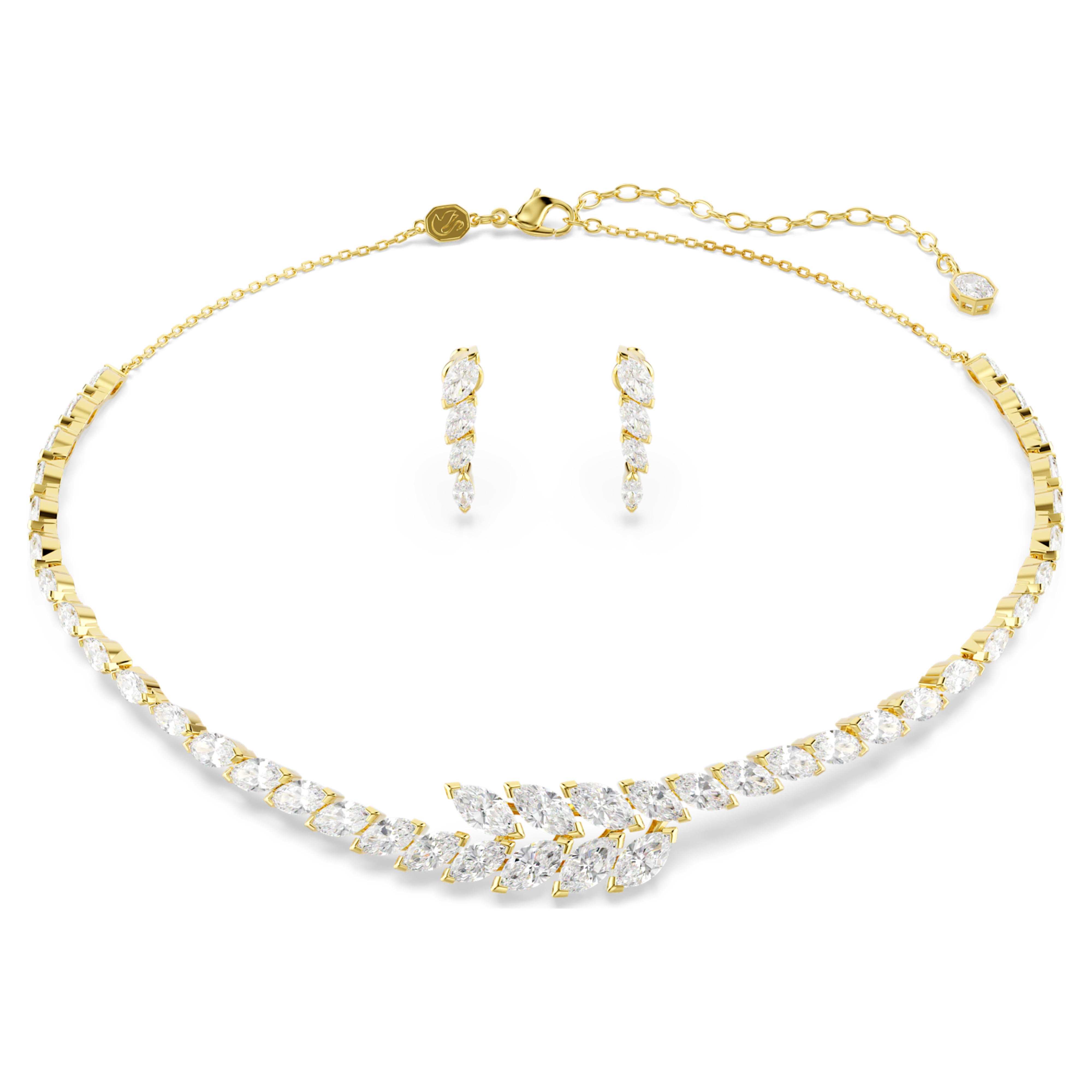 Parure Swarovski - Mesmera Glam - Blanc & Doré