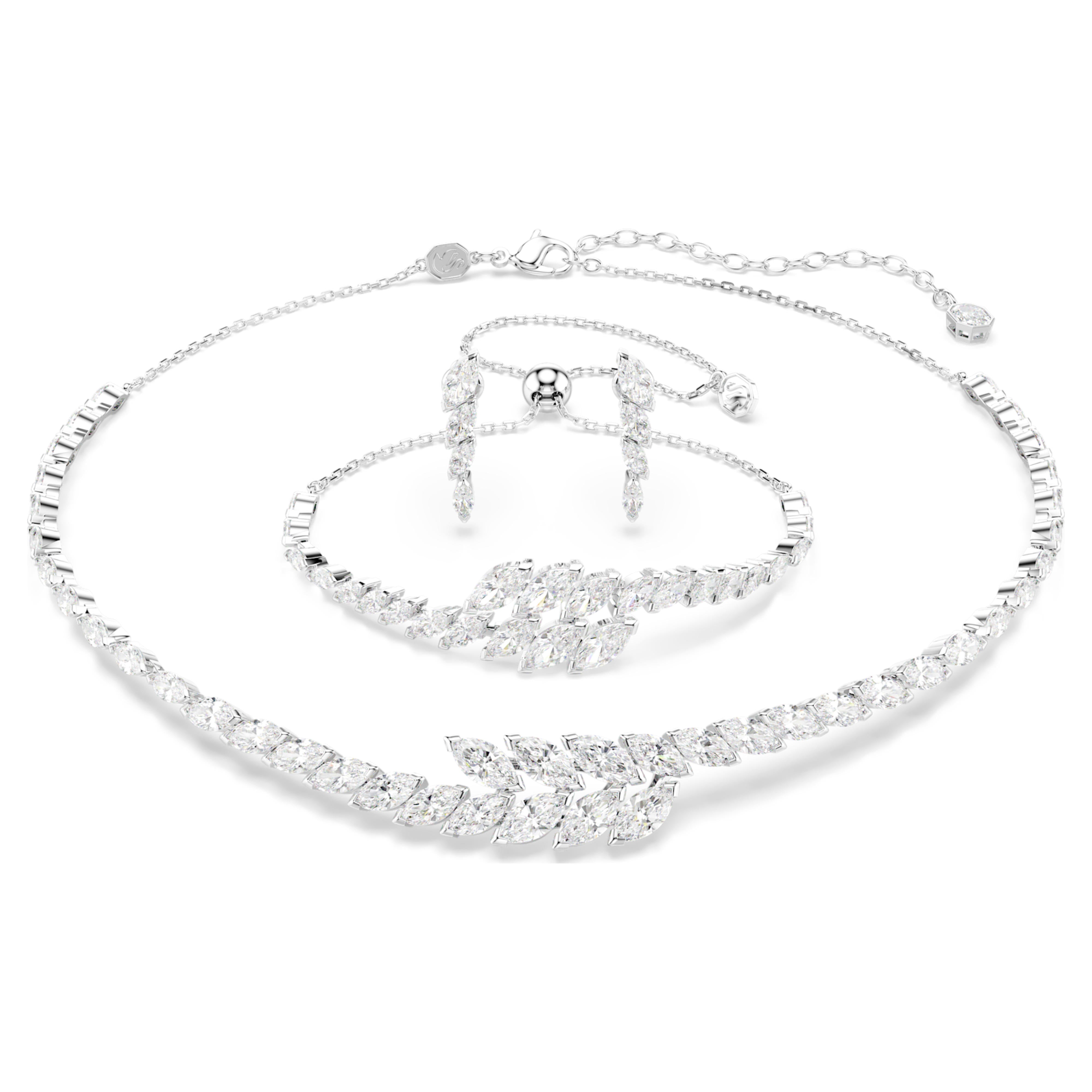 Parure Swarovski - Mesmera Glam - Blanc & Argenté