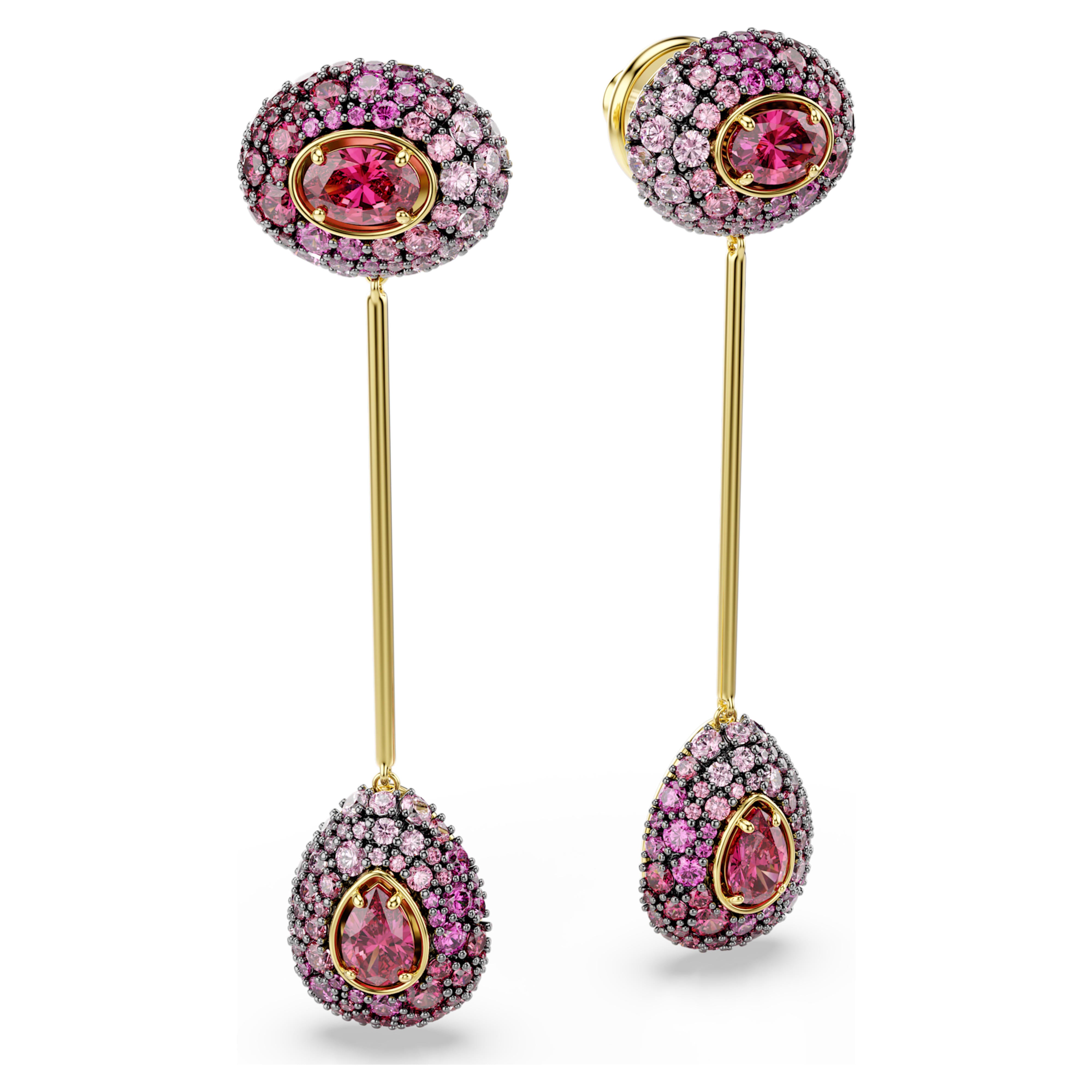 Swarovski Ohrringe – Sublima Glam – Lang – Mehrfarbig und Gold, Ansicht 3
