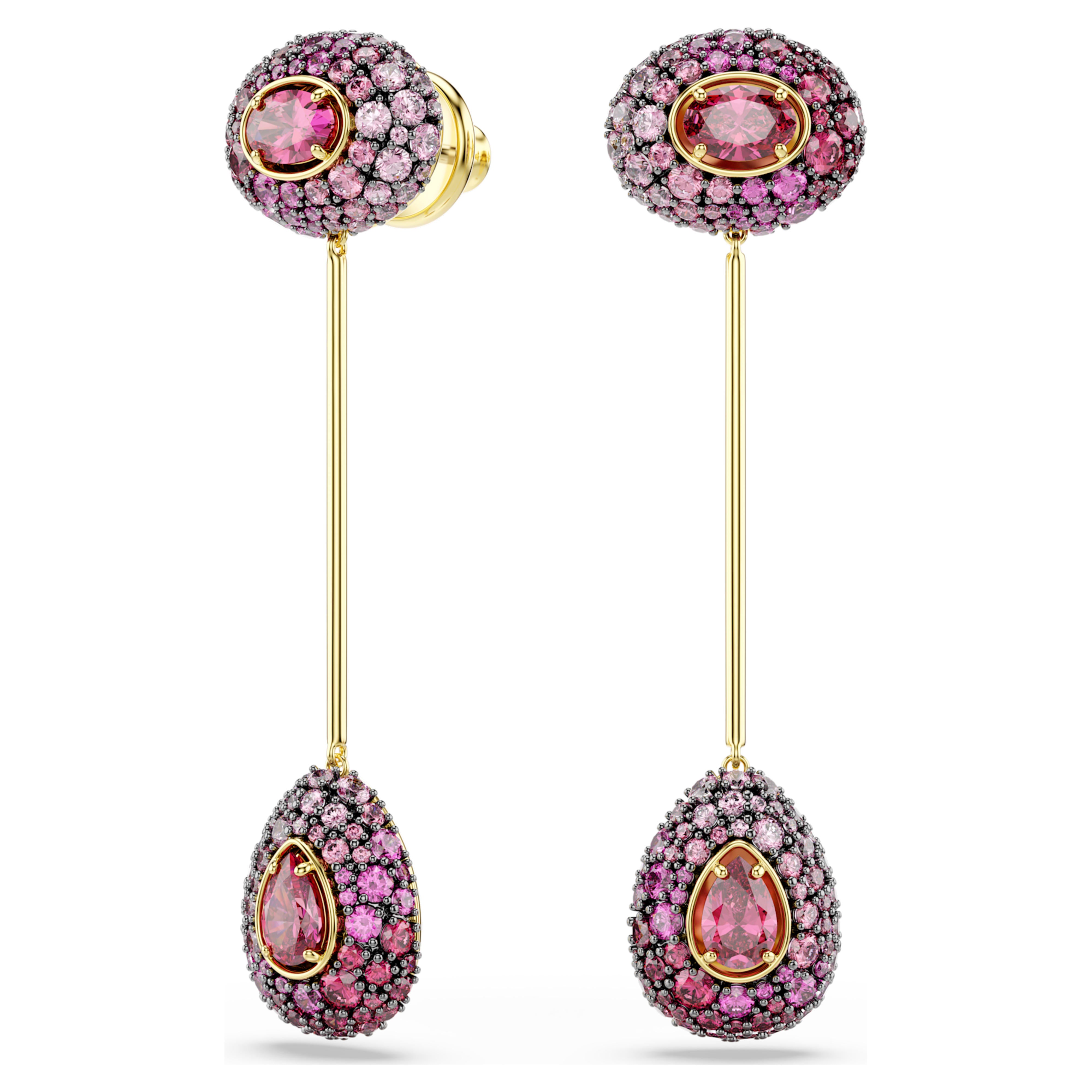 Swarovski Ohrringe – Sublima Glam – Lang – Mehrfarbig und Gold, Ansicht 5