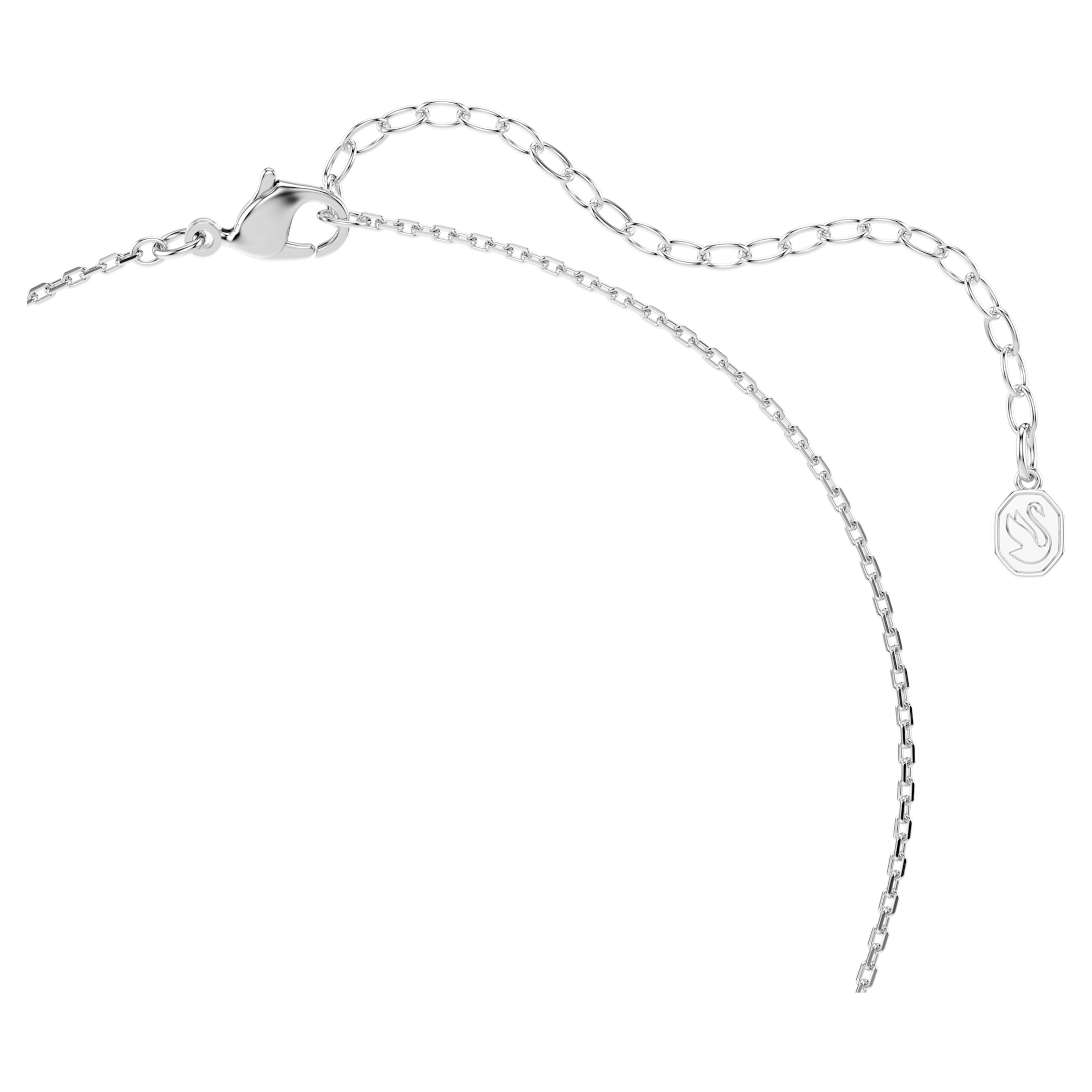 Pendentif Swarovski - Chroma - Cœur - Rose & Argenté vue 3