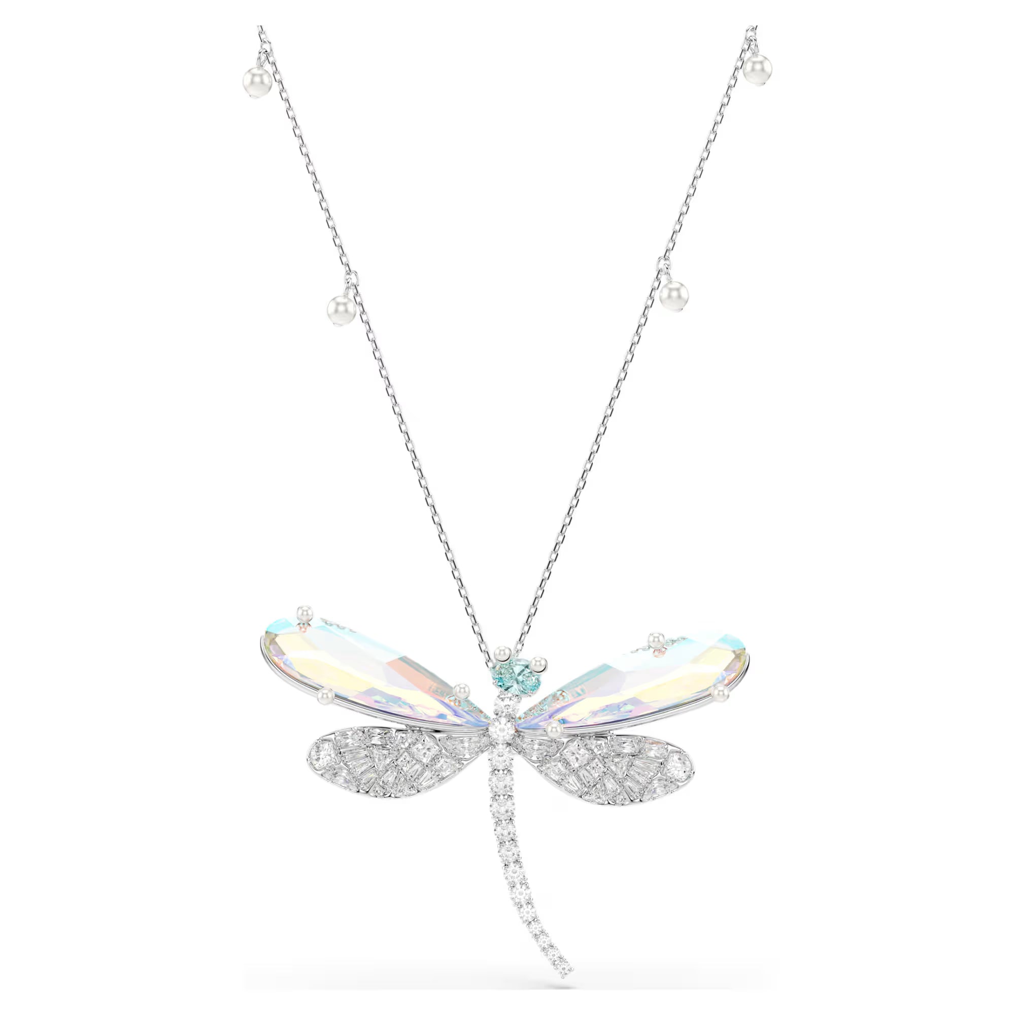 Swarovski medál és bross - Ariana Grande x Swarovski - Szitakötő - Állítható hosszúság - Ezüst