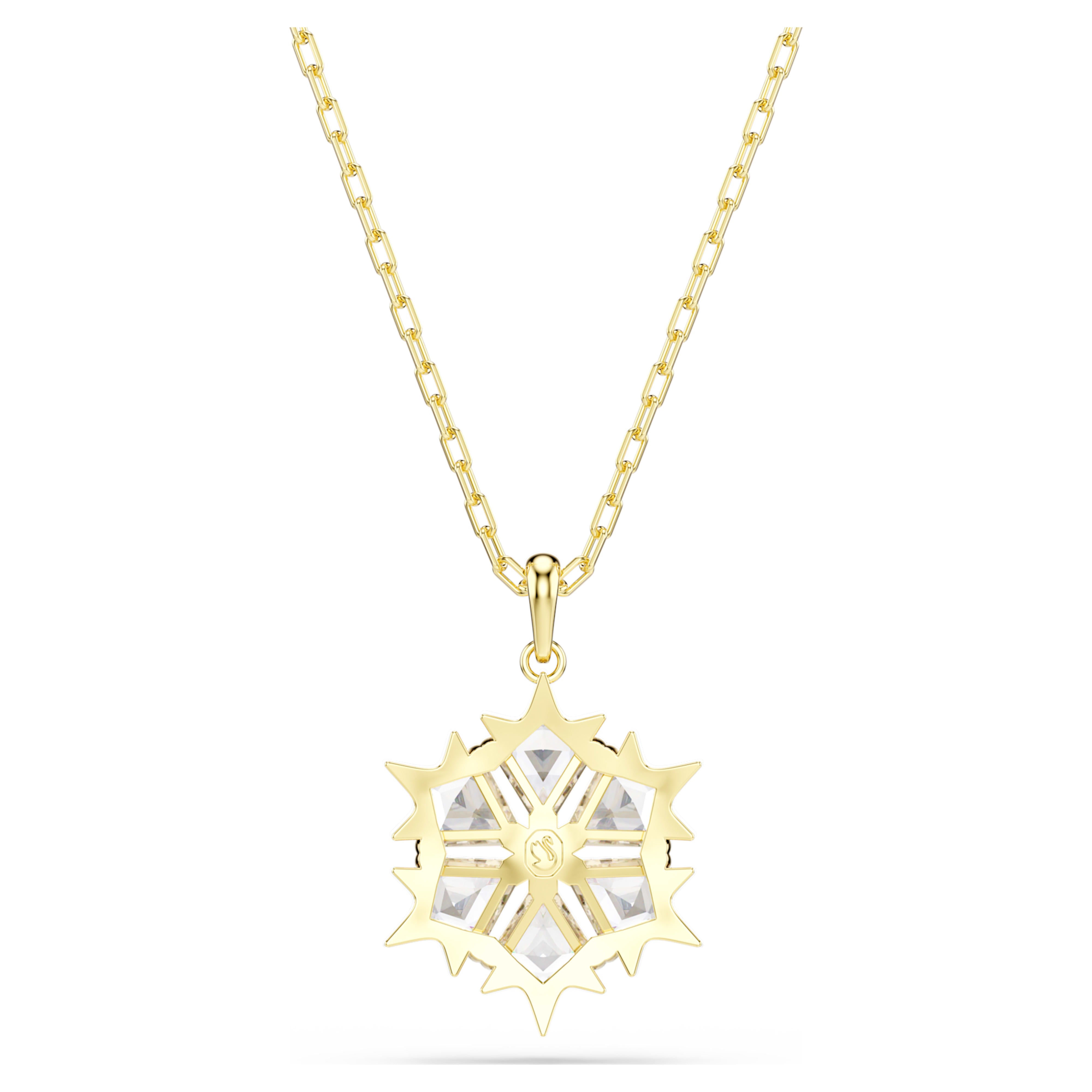 Pendentif Swarovski - Magic - Blanc & Doré vue 4