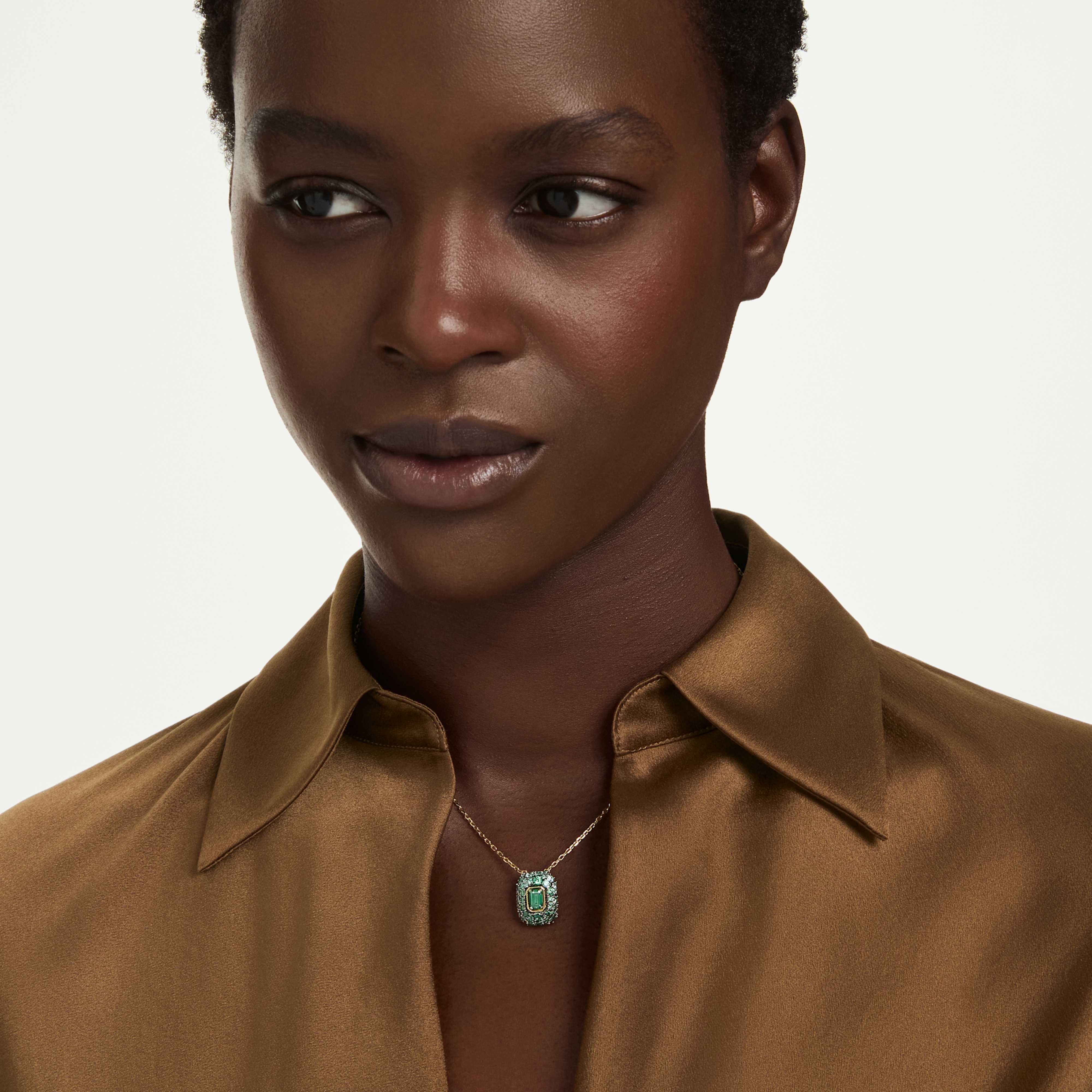 Swarovski vedhæng - Sublima Glam - Grøn & guld visning 3