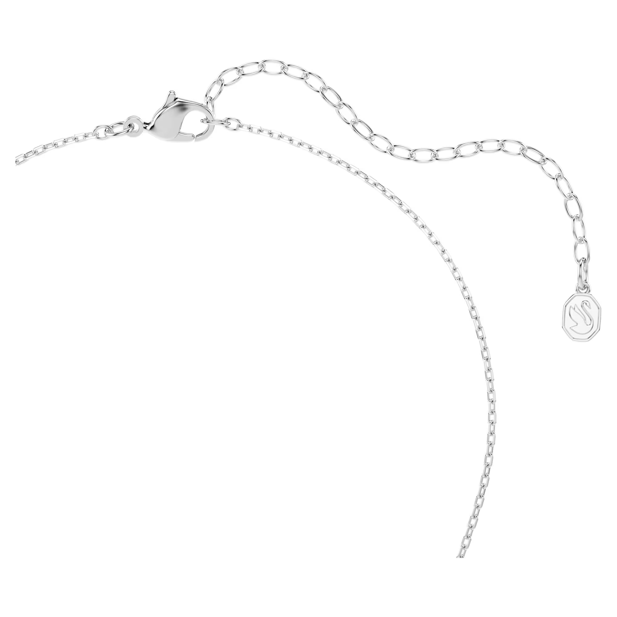 Swarovski anheng - Swan Pave - Hvit og sølv