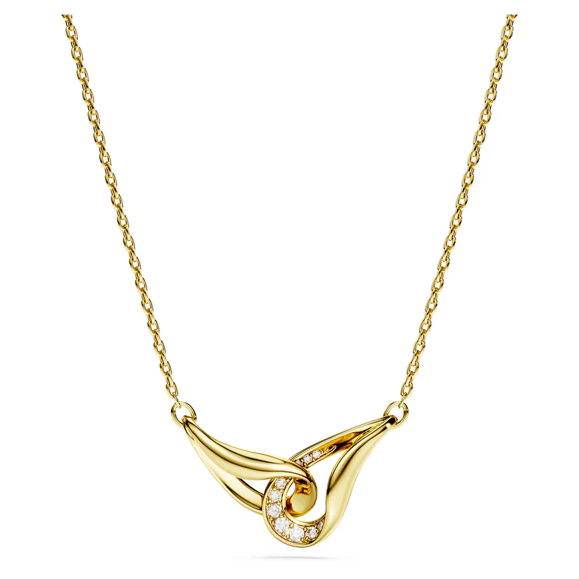 Swarovski pendant - Classica - Intertwined - Sterling silver - 18 carat gold plated