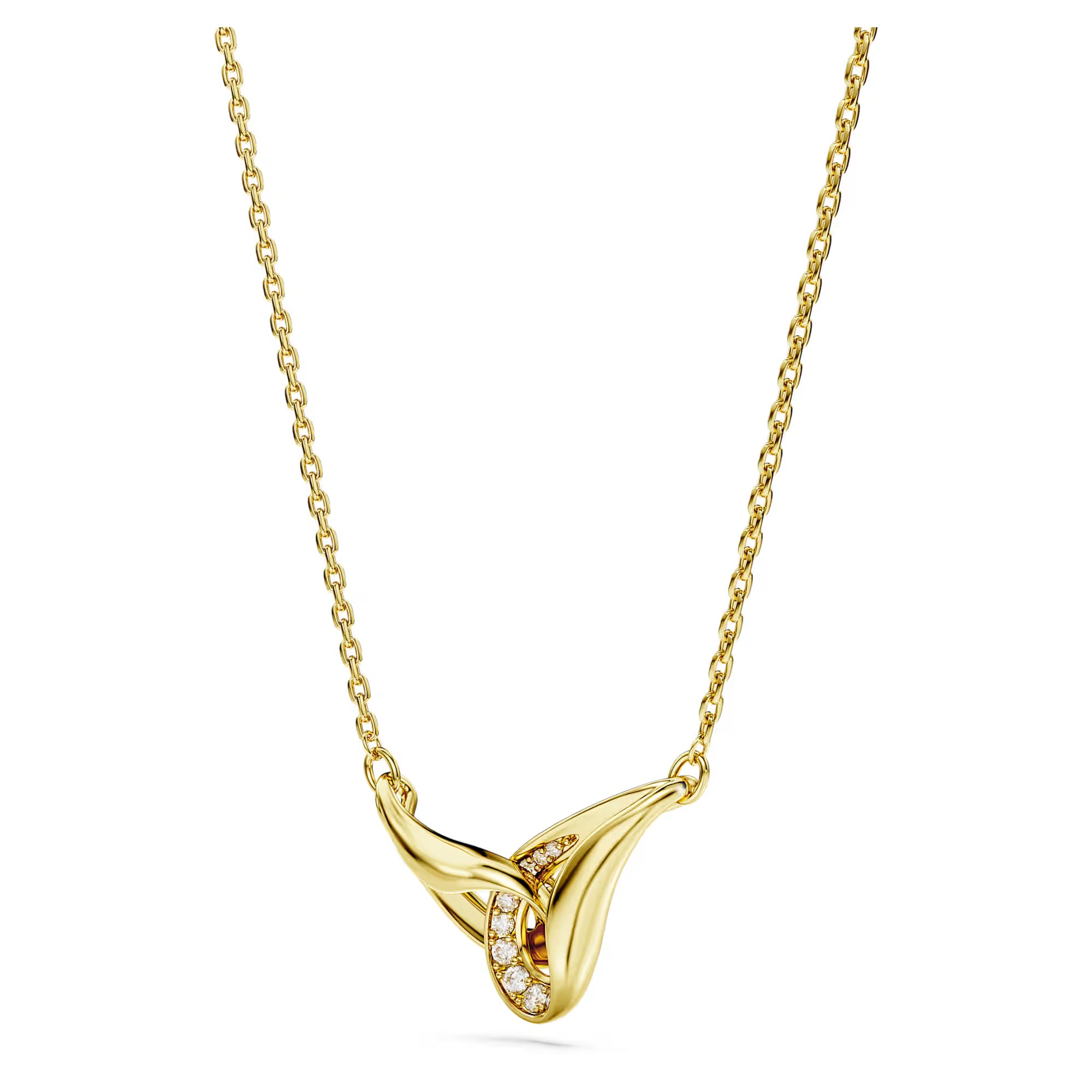 Swarovski pendant - Classica - Intertwined - Sterling silver - 18 carat gold plated