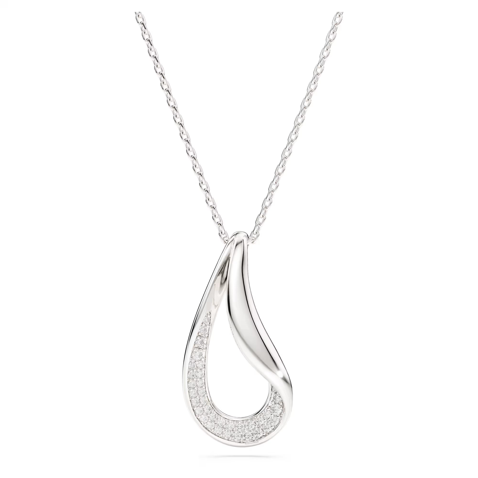 Swarovski anheng - Classica - Rundt snitt - Lang - Sterling sølv