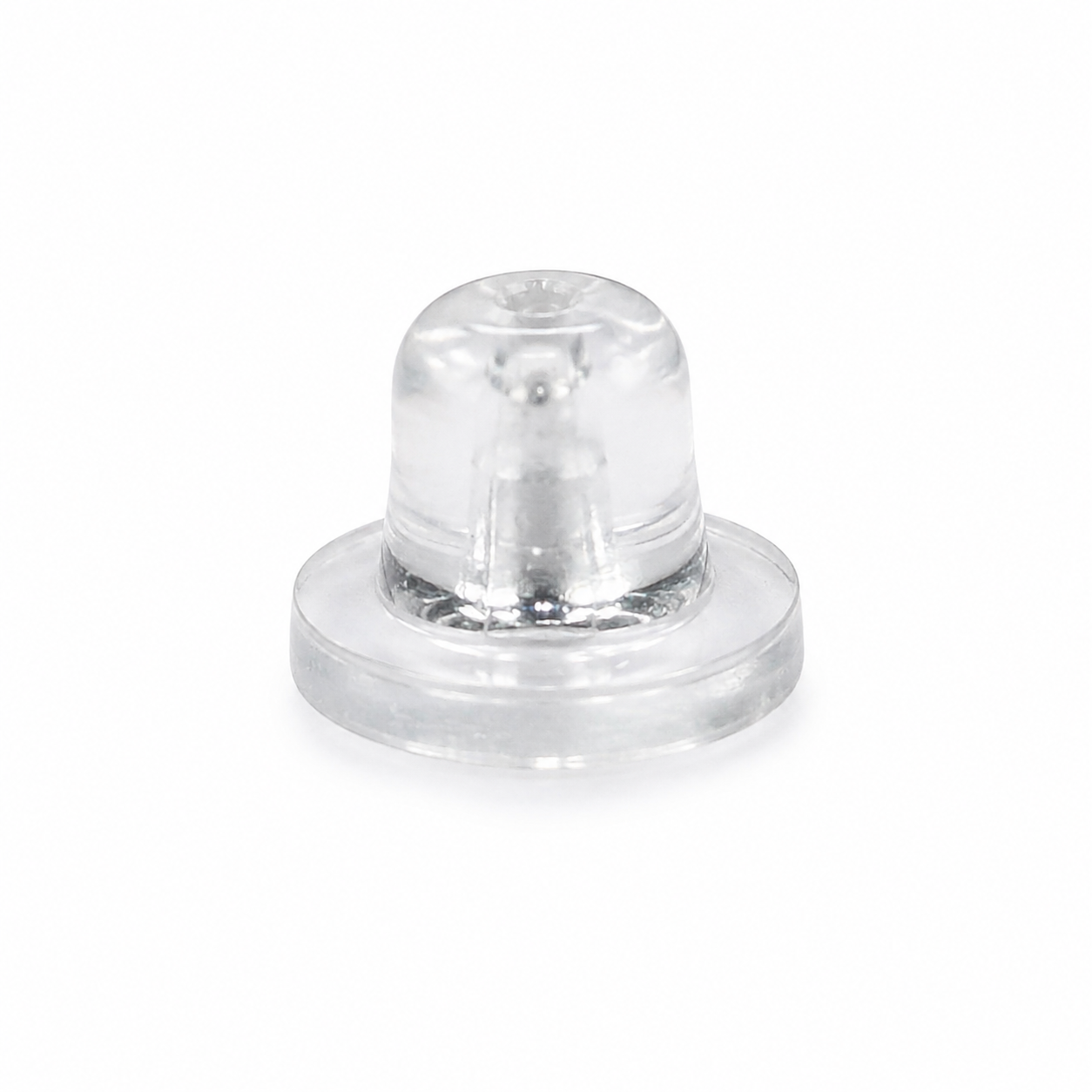 Set of 10 transparent silicone pushers for earrings