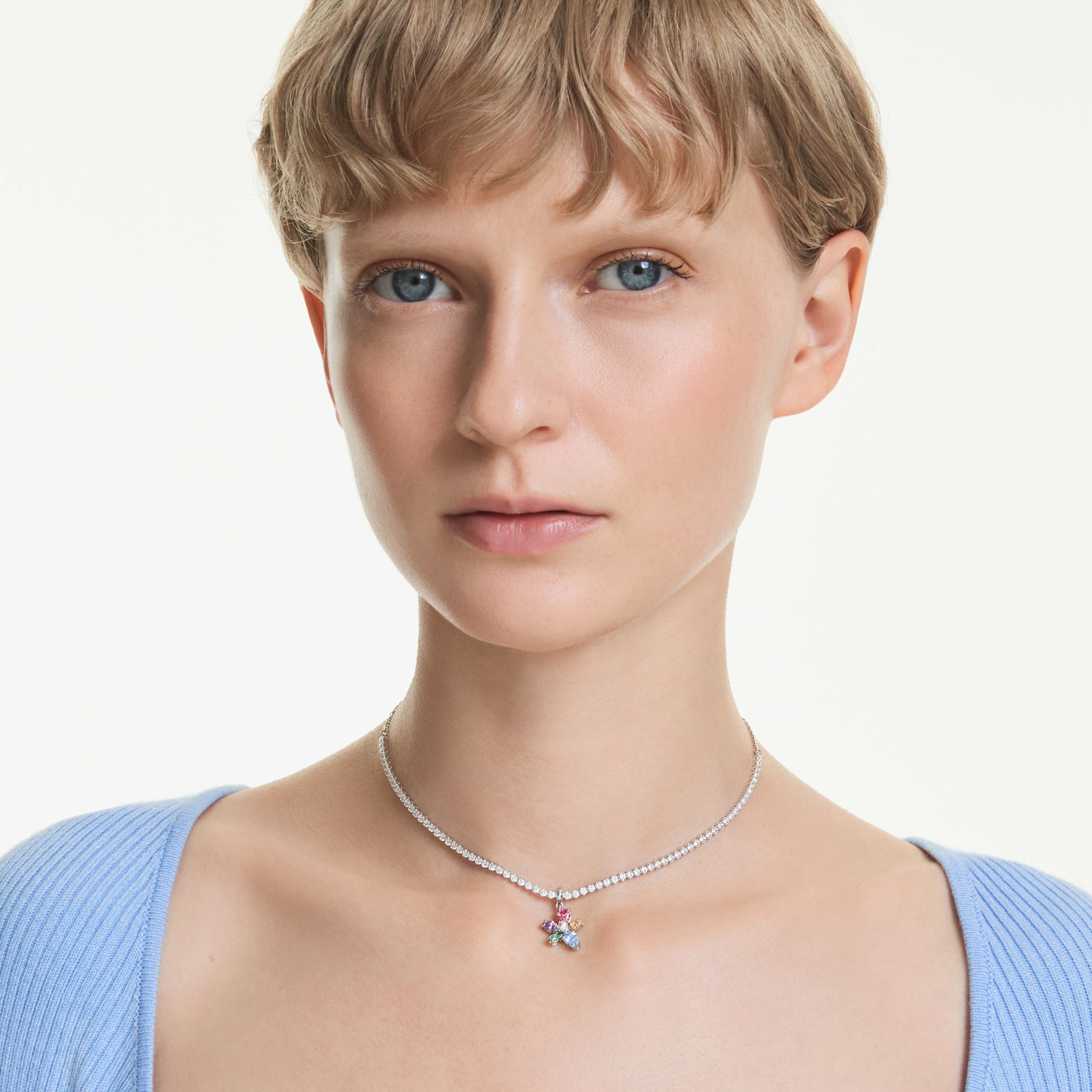 Collar Swarovski - Ariana Grande x Swarovski - Varios tamaños - Multicolor y Plata vista 2
