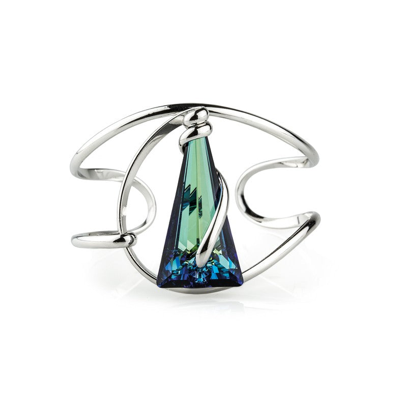 Bracelet Spike BR1 – Argenté – Bleu Bermudes