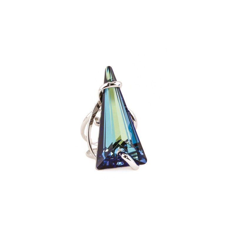 Bague Spike RDW – Argenté – Bleu Bermudes