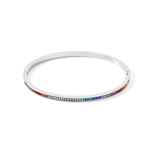 Collection 0129 - Multicolored Silver - Size M - Bangle bracelet - Cœur de Lion 