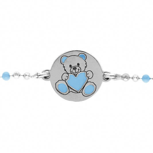 Blue Bear - Silver - Bracelet