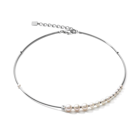 Collection 1102 - White Silver - Necklace - Cœur de Lion 