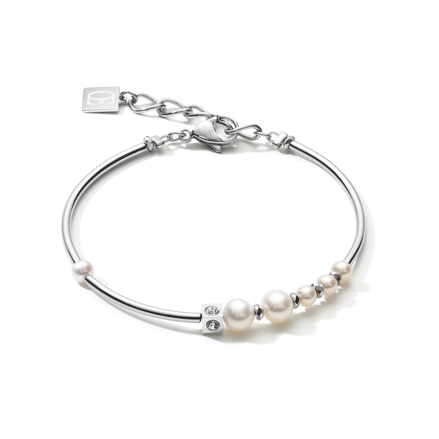 Collection 1102 - White Silver - Bracelet - Cœur de Lion 