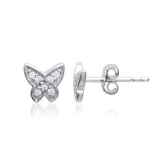 Schmetterling - Silber - Ohrringe