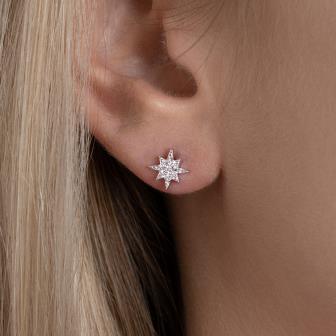 Star - Silver - Earrings
