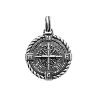 Compass Rose - Silver - Pendant