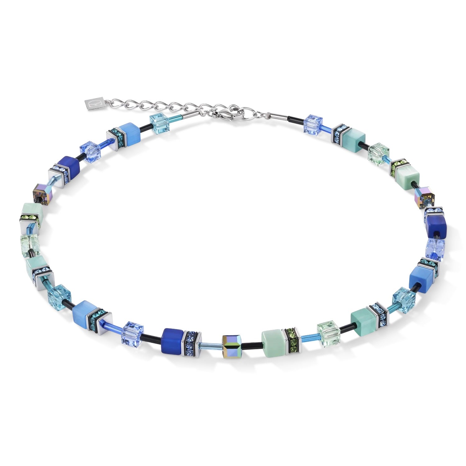 Collection 2838 - Blue Green - Necklace - Cœur de Lion 