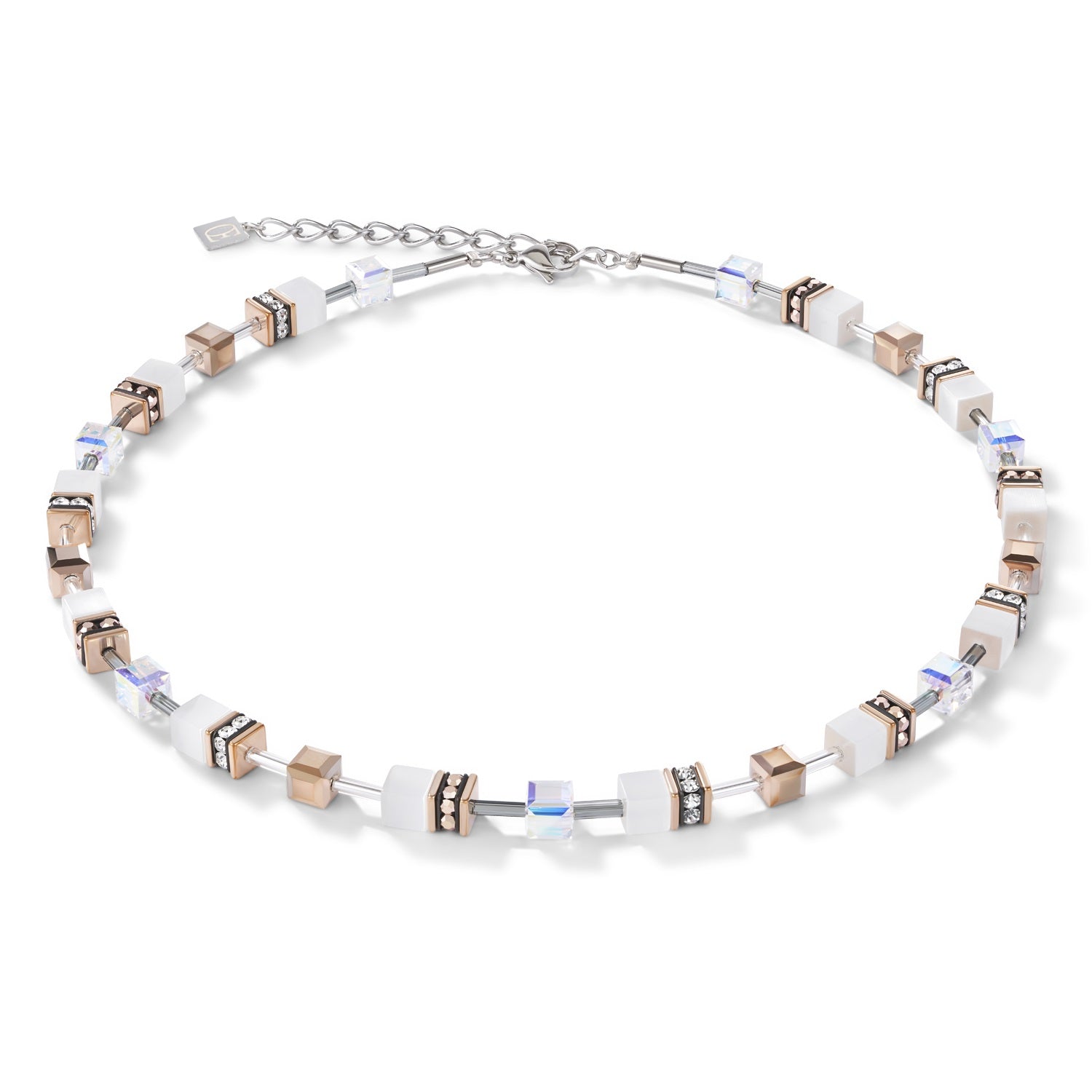 Collection 4016 - White Silver - Necklace - Cœur de Lion 