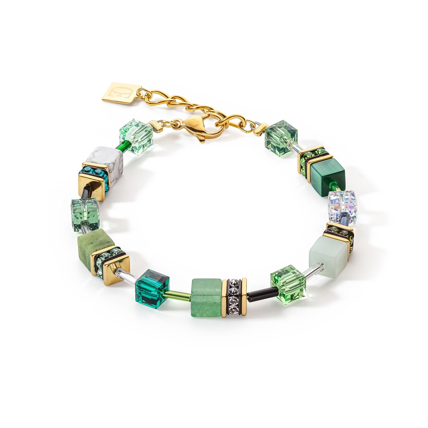 Collection 4905 - Vert Doré - Bracelet - Cœur de Lion