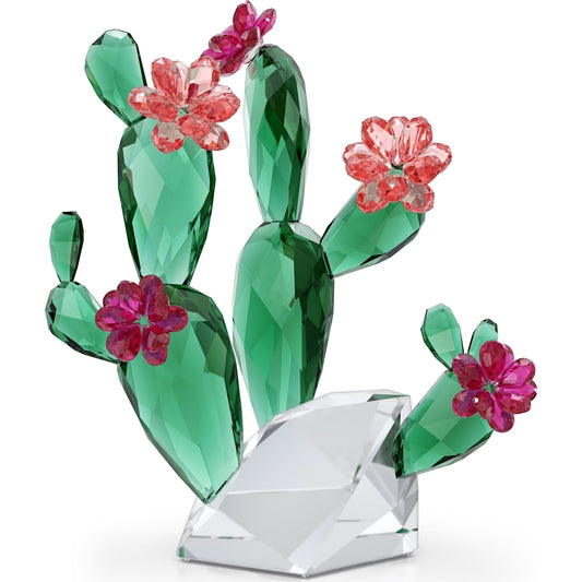 Kristallblumen - Rosa Kaktus - Figur - Swarovski