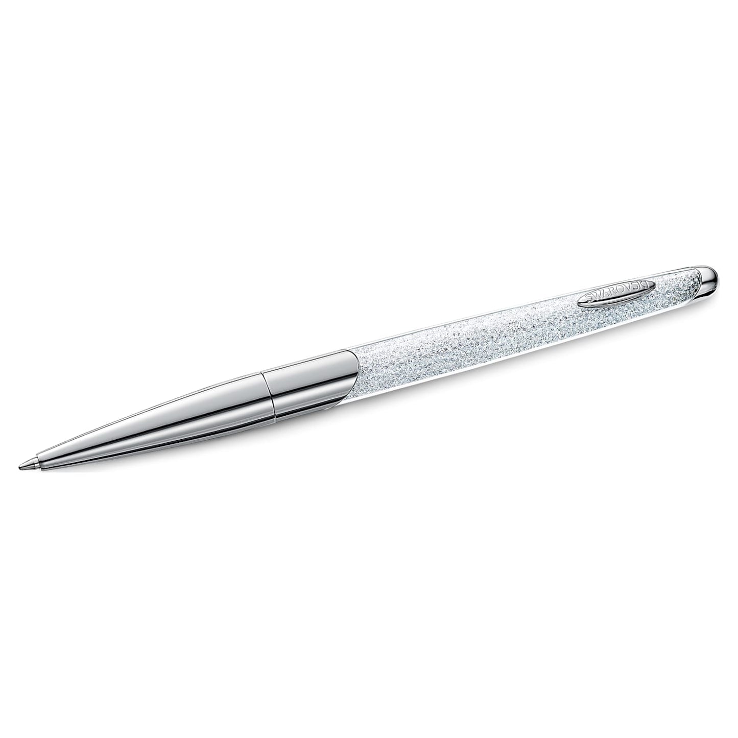 Crystalline Nova - Silver White - Ballpoint Pen - Swarovski