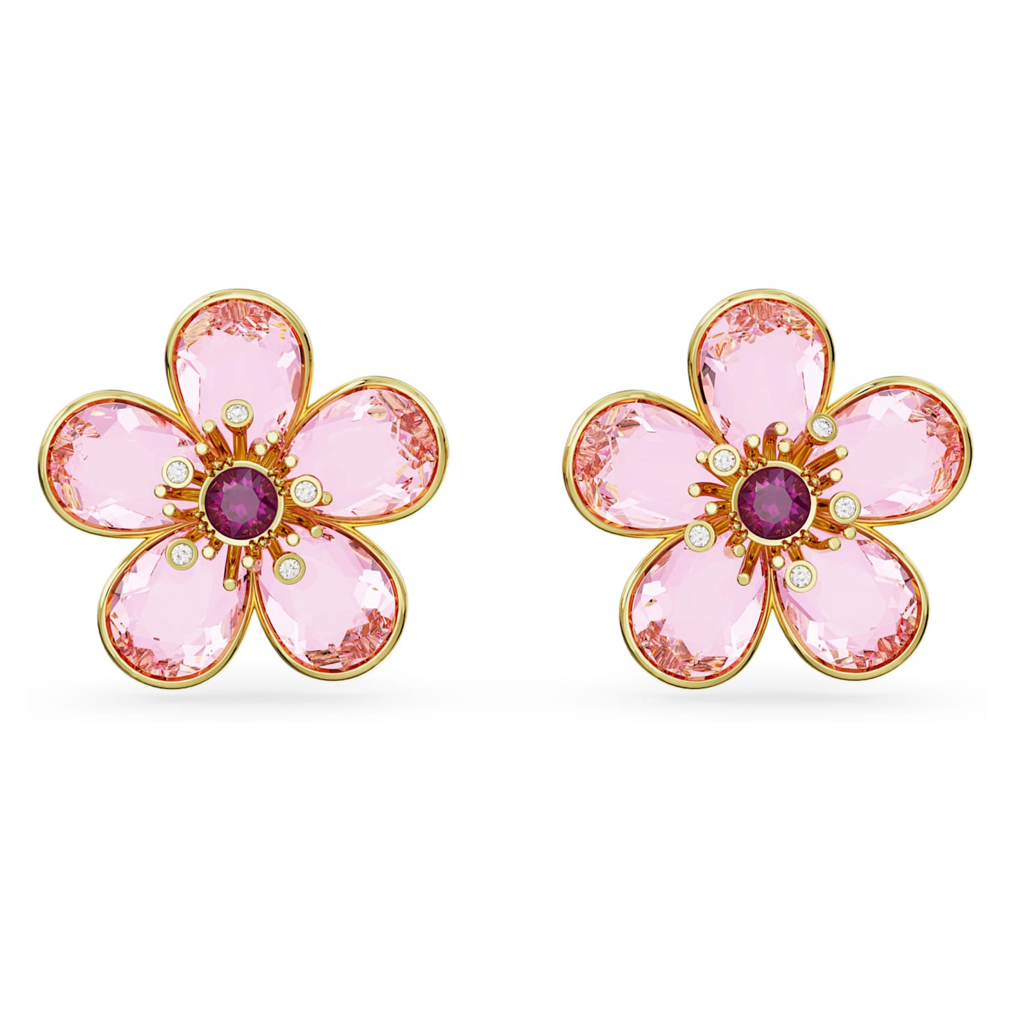 Florere - Rose Gold - Stud earrings - Swarovski