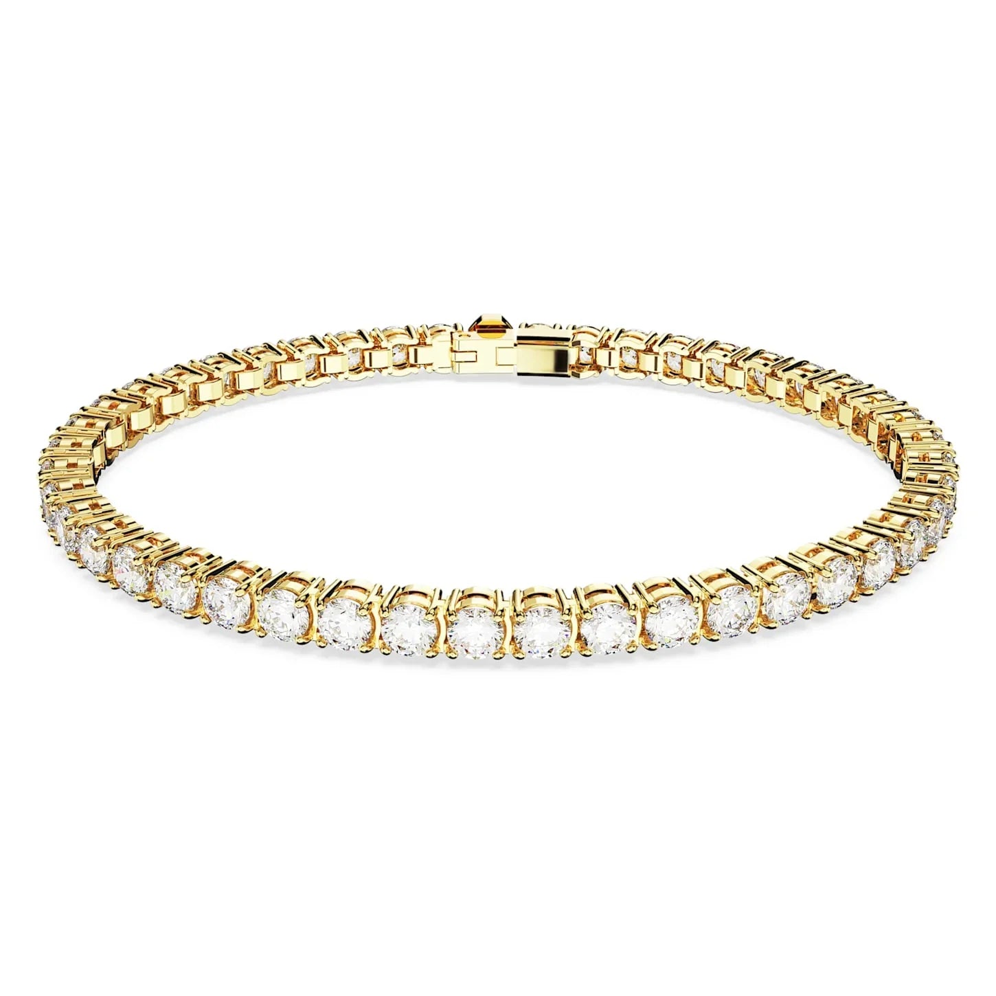 Matrix - Tennis - Vitguld - Armband - Swarovski