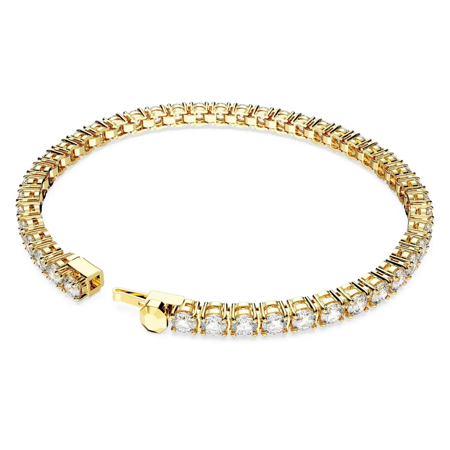 Matrix - Tennis - Vitguld - Armband - Swarovski view 2