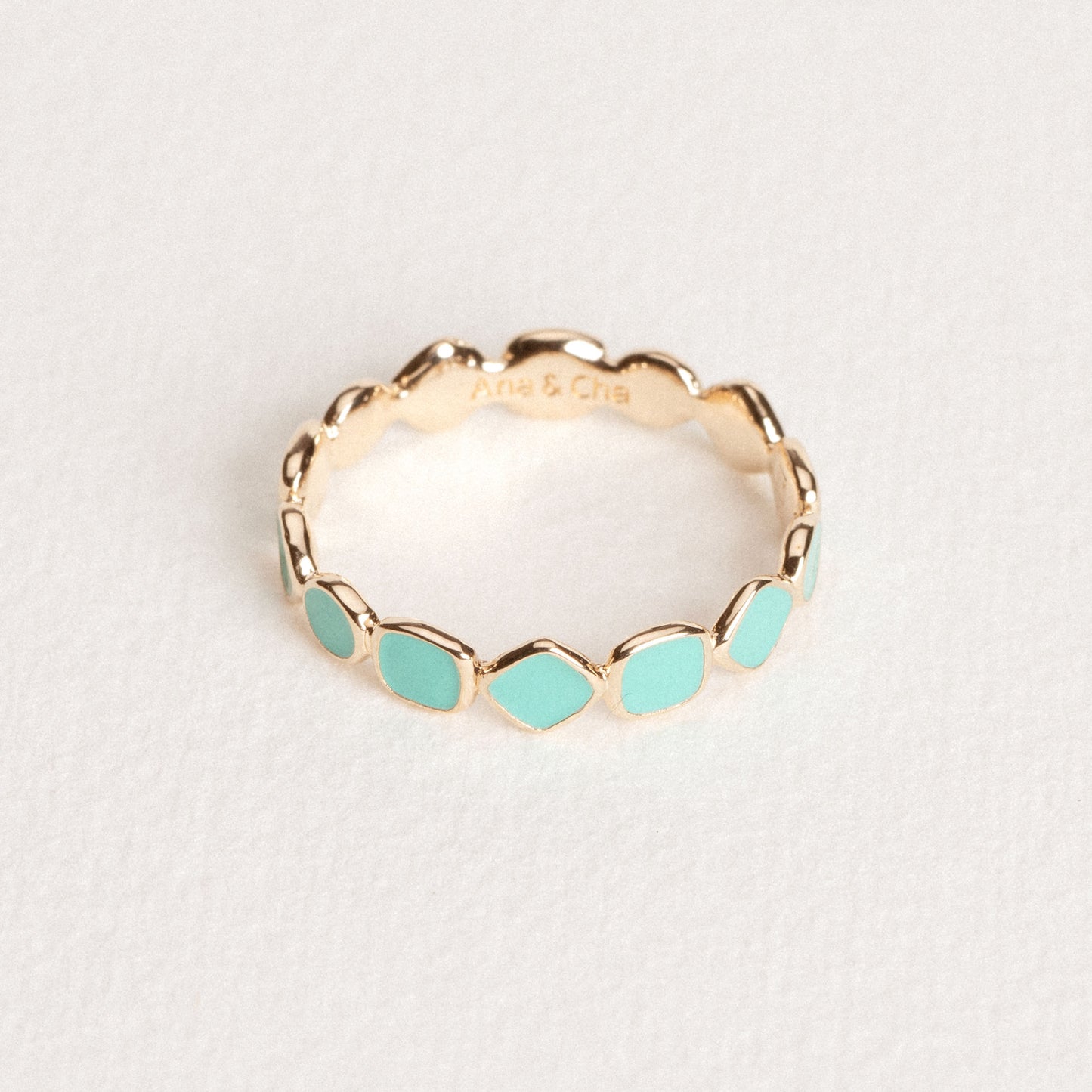 Gioia - Turquoise - Gold Plated Ring - Ana et Cha