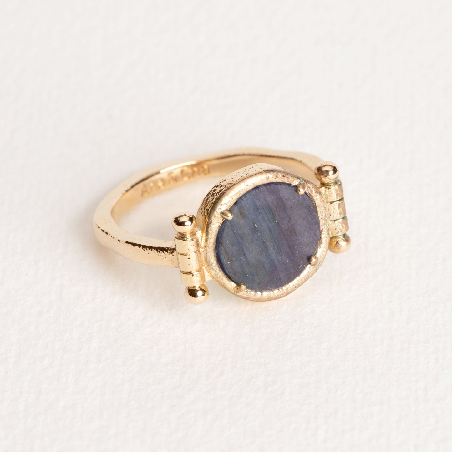 Salomé - Aventurine - Gold Plated Ring - Ana et Cha