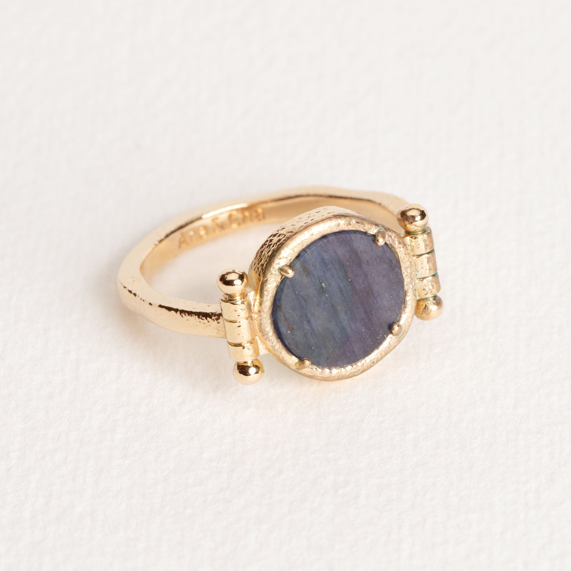 Salomé - Aventurine - Gold Plated Ring - Ana et Cha