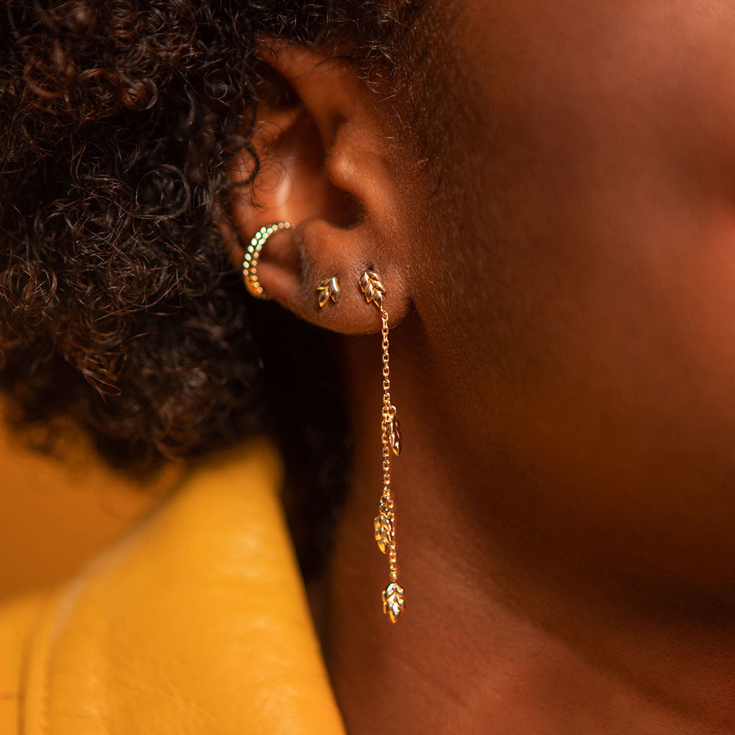 Rozenn - Gold Plated Earrings - Ana et Cha
