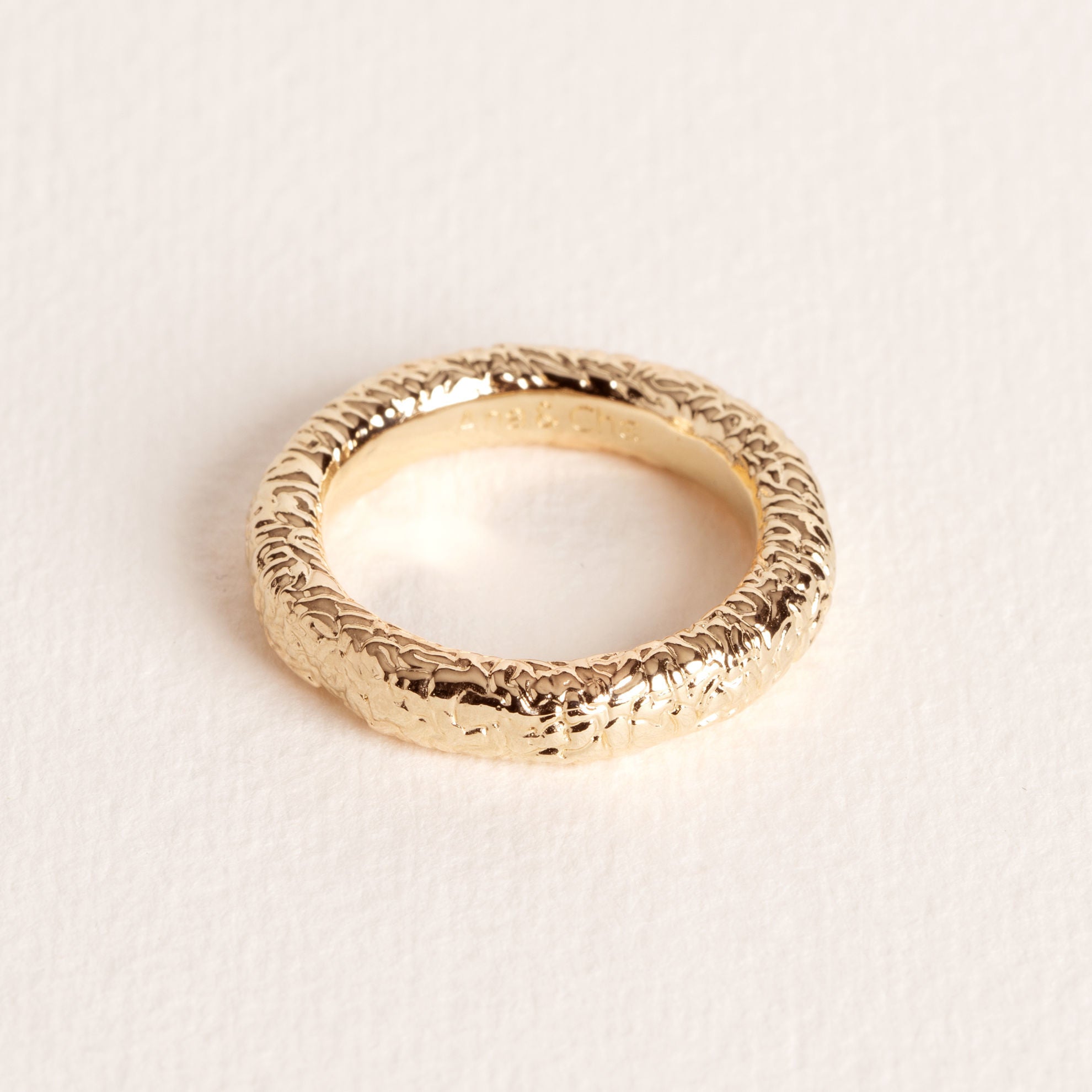 Angel - Round - Gold Plated Ring - Ana et Cha