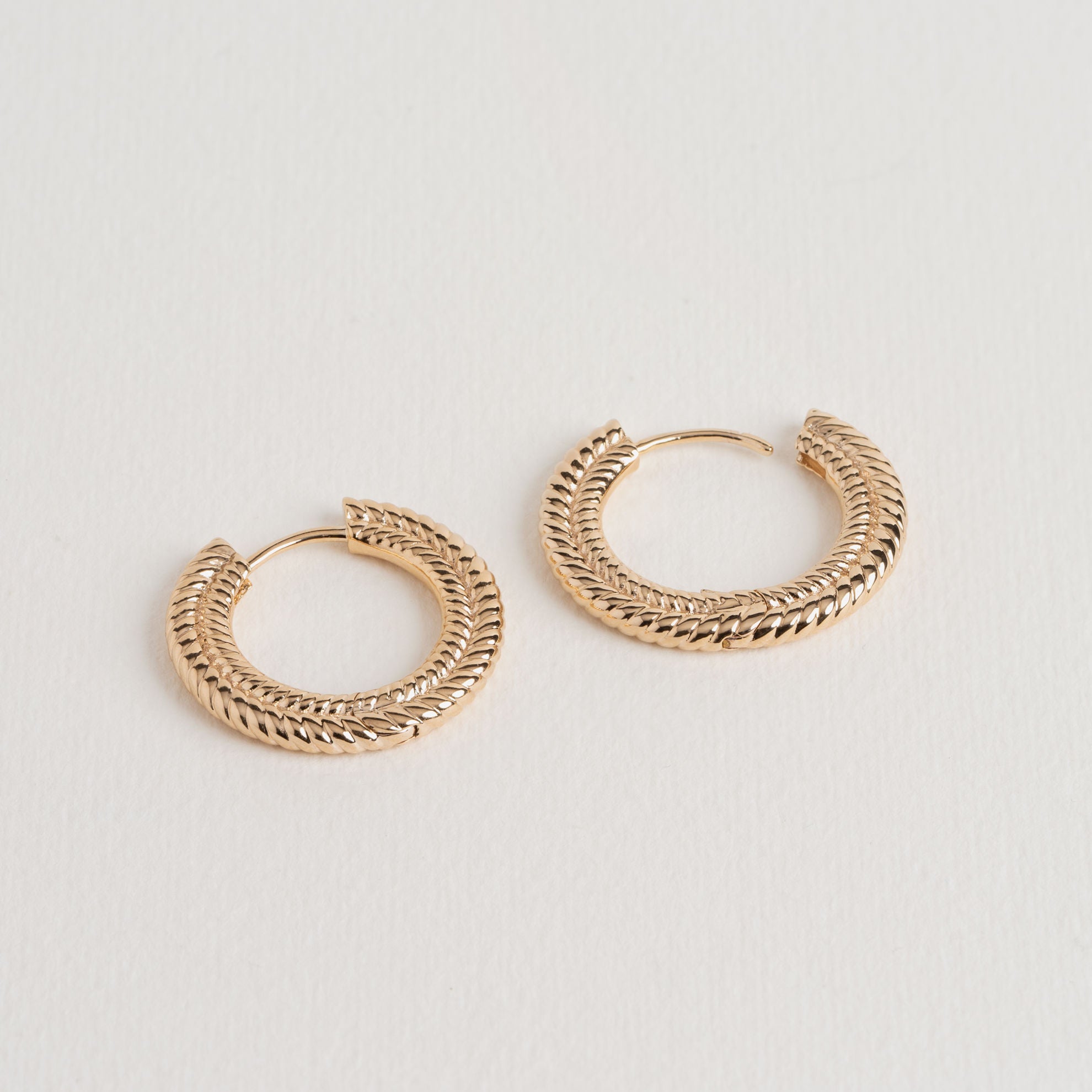 Joana - Gold Plated Hoop Earrings - Ana et Cha
