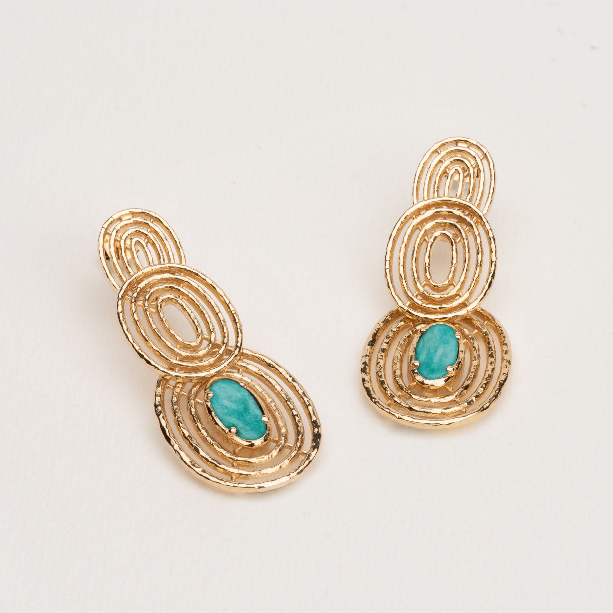 Bella - Gold Plated Earrings - Ana et Cha