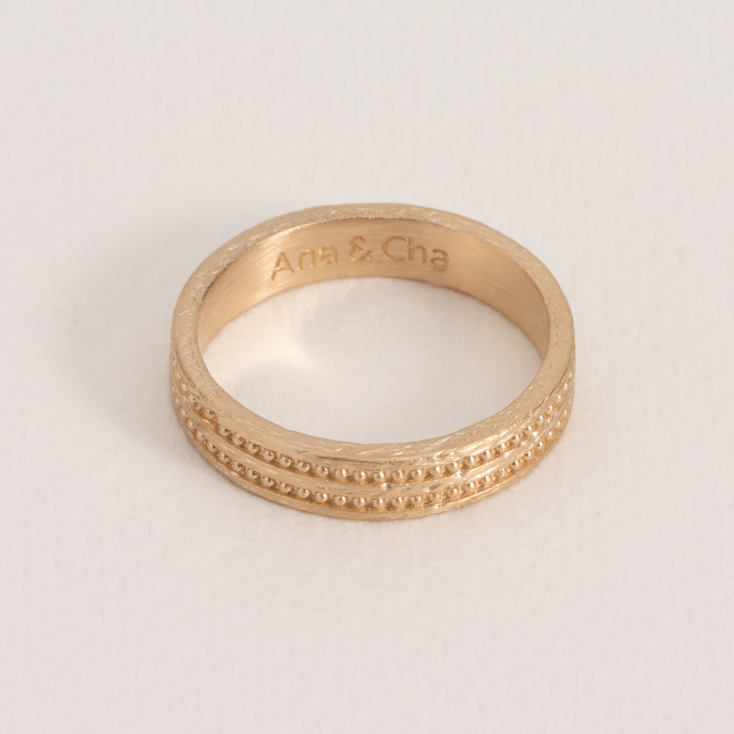 Hanna - Gold Plated Ring - Ana and Cha