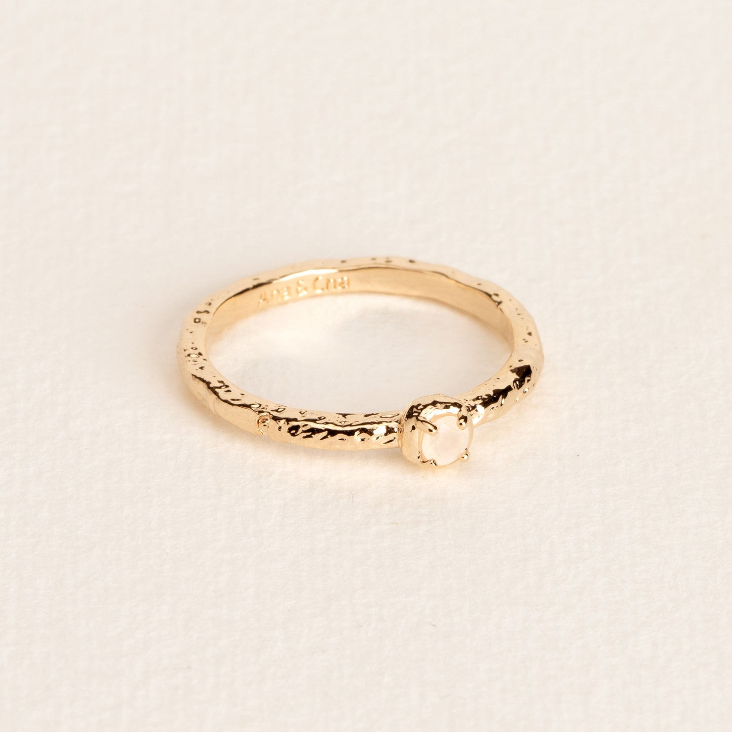 Cloé - Moonstone - Gold Plated Ring - Ana et Cha