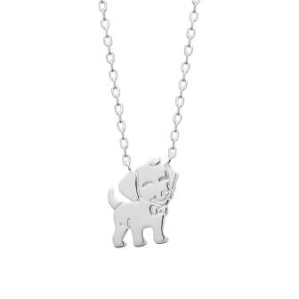 Dog - Silver - Necklace